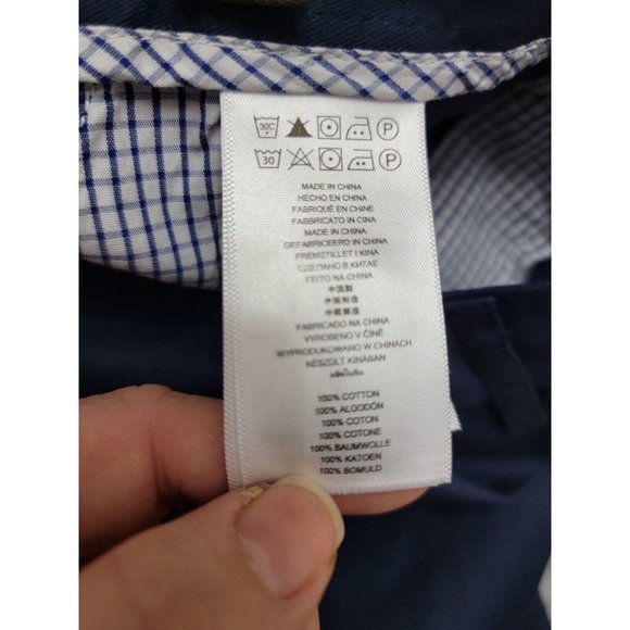 Michael Kors Men's Tailored Fit Chino Shorts 38 Blue NEW - Picture 5 of 8